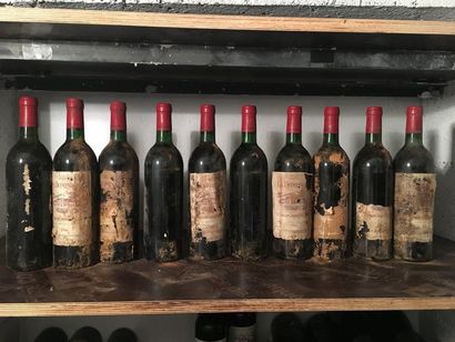 null 10 bouteilles Château LA DOMINIQUE, Grad Cru St-Émilion 1986 (eta, 3 SE, 3 ...