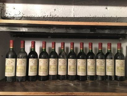 null 12 bouteilles Château DAUZAC, 4° cru Margaux 1986 (es, 5 TLB)