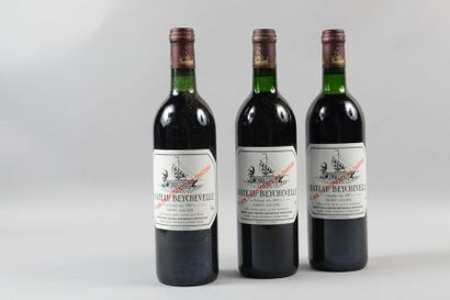 null 9 bouteilles Château BEYCHEVELLE, 4° cru Saint-Julien 1987 (5 J, 1 TLB)	cb