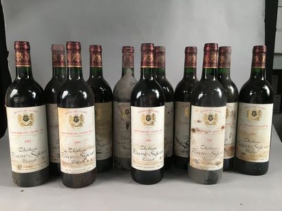 null 11 bouteilles Château BEAUSÉJOUR-BÉCOT, 1° Grand Cru St-Émilion 1993 (ets, ela)...