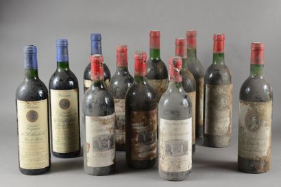 null Ensemble de 12 bouteilles: 3 bouteilles EDMOND BENJAMIN DE ROTHSCHILD, Haut-Médoc...