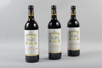 null 12 bouteilles Château LA TOUR CARNET, 5° cru Haut-Médoc 1995 cb