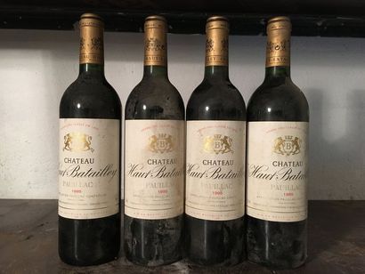 null 4 bouteilles Château HAUT BATAILLEY, 5° cru Pauillac 1995 (es)