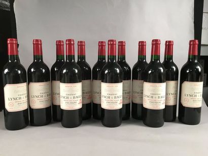 null 12 bouteilles Château LYNCH-BAGES, 5° cru Pauillac 1996