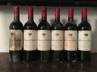 null 6 bouteilles RÉSERVE DE LA COMTESSE, Pauillac 1997 (ea)