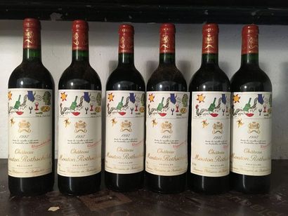 null 6 bouteilles Château MOUTON-ROTHSCHILD, 1° cru Pauillac 1997 (els)