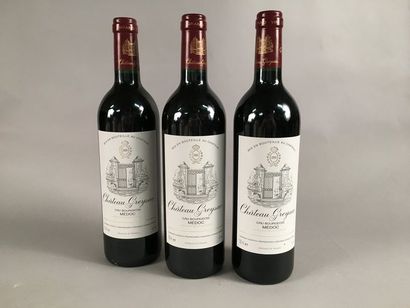 null 12 bouteilles Château GREYSAC, Médoc 2000 cb
