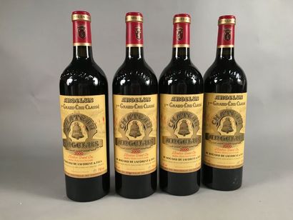 null 4 bouteilles Château ANGELUS, 1° Grand Cru St-Émilion 2000