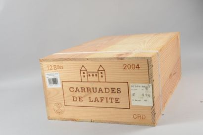 null 12 bouteilles CARRUADES DE LAFITE, Pauillac 2004 (cb cerclée)
