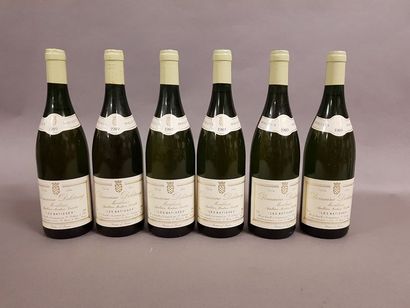 null 6 bouteilles MONTLOUIS "Les Batisses, Moêlleux", Deletang 1989 (2 TLB, 1 LB)...