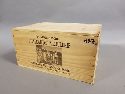 null 6 bouteilles COTEAUX DU LAYON "Chaume", La Roulerie 1996 cb (1 SE)