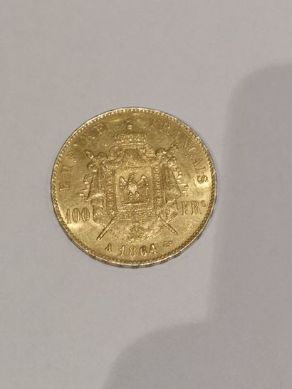 null 
Pièce de 100 Francs or datée 1864                                         ...