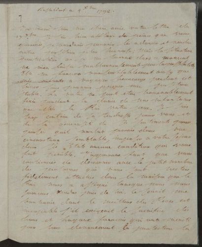 CHARLES X (1757-1836) alors comte d'ARTOIS 
L.A., Düsseldorf 4 décembre 1792, à sa...