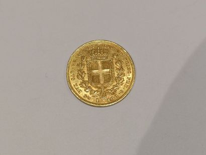 null 
Pièce de 100 Lires or Italie datée 1836