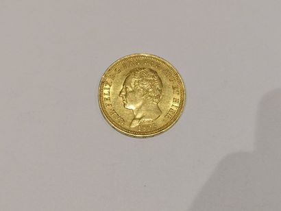 null 
Pièce de 80 Lires or Italie datée 1825