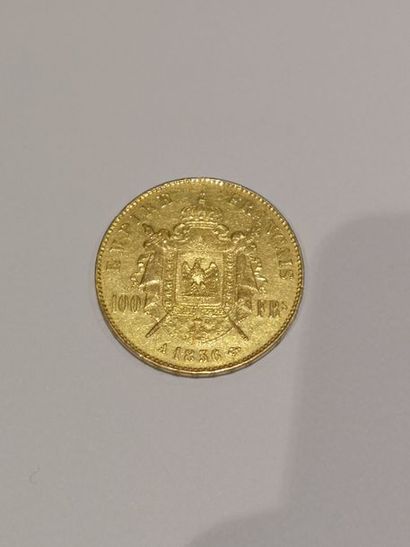 null 
Pièce de 100 Francs or datée 1856