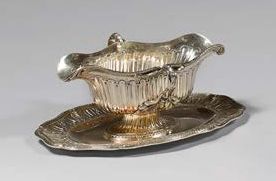 null Saucière en argent
France, XXe siècle, orfèvre MG pour Lapar De style Louis...