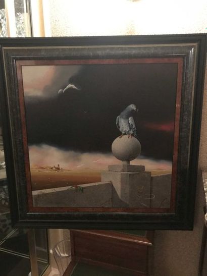 null Wim Mast DE GOOIJER (1942)

Pigeon dans un paysage

Huile sur toile signée en...