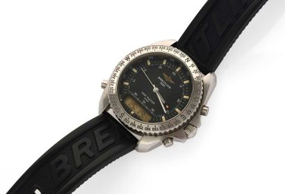 null BREITLING New Pluto, part number A51037 Aviator's watch in steel with quartz...