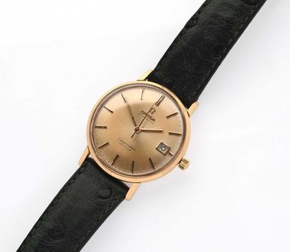 null OMEGA Seamaster de ville, vers 1965. Montre de ville en or jaune 18K (750° millièmes)...