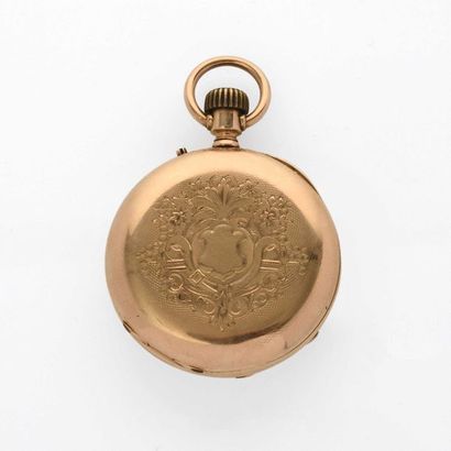 null LÉPINE 18K yellow gold (750° millièlmes) pocket watch with mechanical movement....