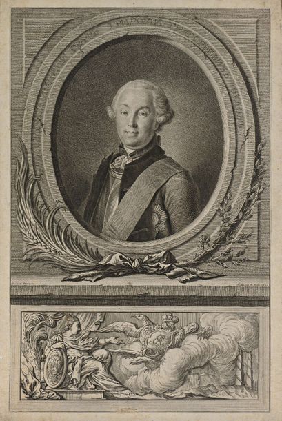 null TCHEMESSOV, Eugraf (1737–1765) d’après Pietro ROTARI

Portrait du comte Grigori...