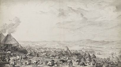 null DE LA TRAVERSE Jean-Balthazar (1752—après 1808) [ATTRIBUÉ À]

Le campement de Kalmouks....