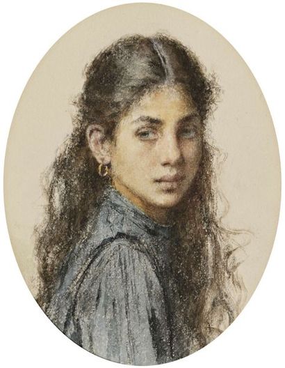 null Alexei HARLAMOF(1840—1922)

Portrait de jeune fille ( nièce de Alexei Harlamoff...