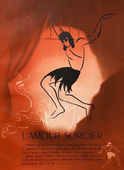 null Pageot-Rousseuax, Lucienne (1899-1994)

Serge Lifar dans le ballet «Guignol».

Encre...