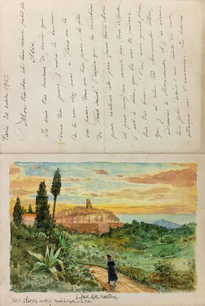 null BENOIS, Albert Nikolaévitch (1852–1936)

Belle lettre illustrée à son petit-fils...
