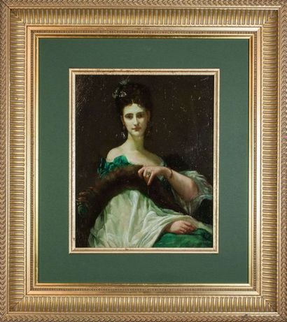 null Portrait de la comtesse Maria Ivanovna Keller (née Riznicz).

Procedes. 24,0×19,2 cm...