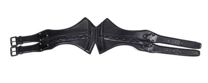 null ALAIA : ceinture en cuir noir. T. 34/36 (T.65)