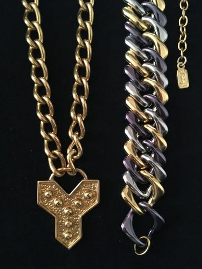 null Two Yves SAINT LAURENT necklaces
