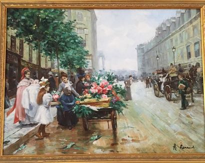 null H RENAUD

The Flower Merchant

Oil on panel signed