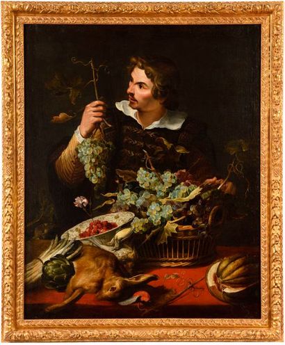 null SNYDERS Frans (Attribué à) (Anvers 1579 - id. ; 1657) Garde – manger avec un...