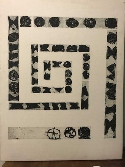 null RASSMUSSE Impression sur tissu Epreuve d'artiste, numéroté 1/3 76 x 54 cm