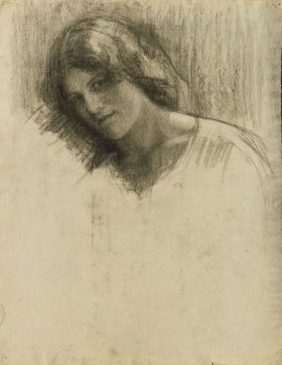 null Jules Emile ZINGG (1882-1942) Portrait de la femme de l’artiste, circa 1912...