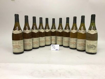 null Bout. 11 10 bouteilles de Saint véran, La feuillarde. 1995 - 1 bouteille de...