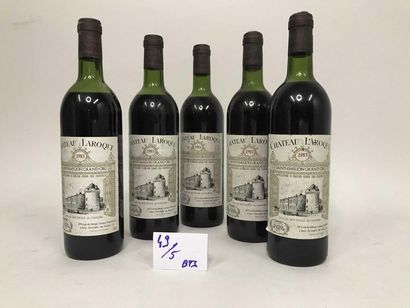 null 5 Bout. Château Laroque Saint Emilion sans capsule