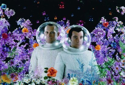  190 PIERRE & GILLES (1950/1953-) Pierre et Gilles astronautes, circa 1990 Tirage... Gazette Drouot