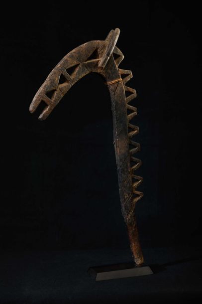 null DOGON (Mali). Bâton de voleur Ancienne restauration et manques 58cm    