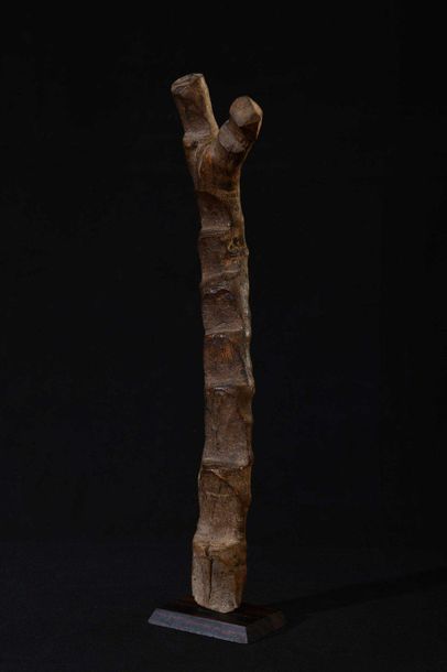 null DOGON (Mali). Echelle miniature en bois 35cm    