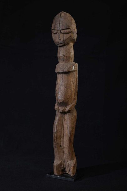 null LOBI (Burkina Fasso). Statuette Janus en bois 40cm    