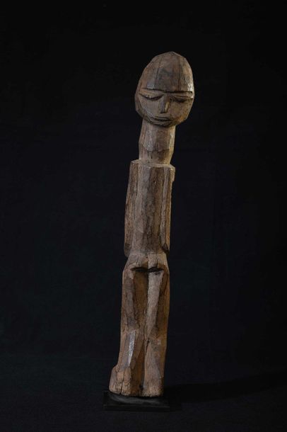 null LOBI (Burkina Fasso). Statuette Janus en bois 40cm    