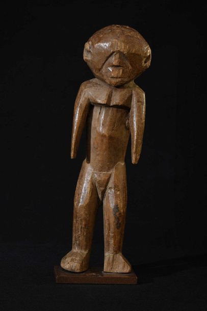 null NOUNA (Burkina Fasso) Statue d'homme Manque le bout du pieds 27,5cm    