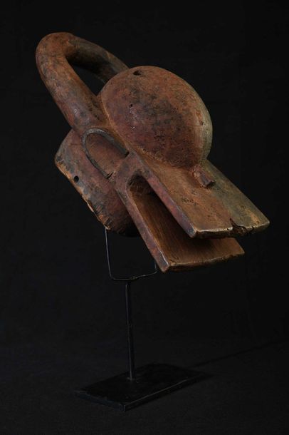 null CHAMBA (Nigeria) Masque buffle polychrome 29 cm    