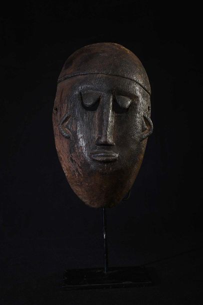 null BAMBARA (Mali) Masque SOULA BAMBARA à patine foncée 24,5 cm    