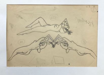null Youri (Georges) ANNENKOV (1889-1974) Élégie Ensemble de quatre dessins pour...