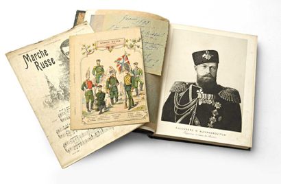  Hommage au Tsar, le Tsar et la Tsarine, préface de François Coppé, Paris, 1896 ( ?)....