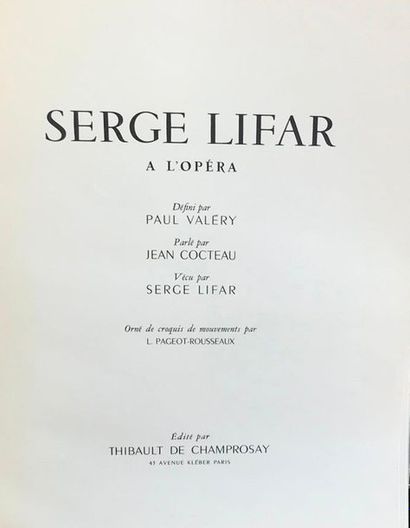null Lucienne PAGEOT - ROUSSEAU (1899-1955) Serge Lifar dans « l’Orchestre en liberté...
